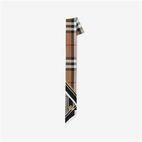 burberry skinny silk scarf|burberry reversible check cashmere scarf.